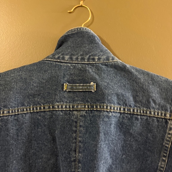 weathered blues jean jacket Womens Medium - Picture 7 of 8